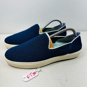 Rothy's The Slip On Terry Sapphire Fabric Low Top Lifestyle Sneakers Women’s 9